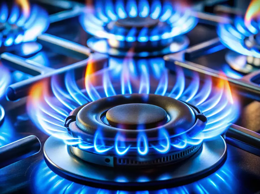 Cuisinière à gaz méthane